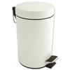 Pedal Bin with Removable Inner Bucket 3 Litres White