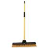 Broom Bulldozer Dual Purpose Soft/Stiff PVC Yard Broom & Metal Handle