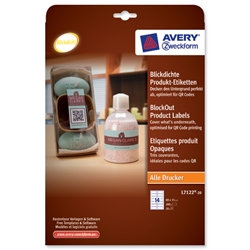 Avery Opaque QR Code Label 14 per Sheet 80x35mm White Rectangular Ref L7122-20.UK [280 labels]