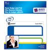 Avery Handwritable Mini Name Badge Pad 2 per Sheet 25x95mm - 6154
