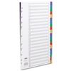 Concord Plastic Index Polypropylene 120 Micron Europunched 1-20 A4 Ass