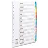 Concord Punched Pocket Index Multicolour-tabbed Europunched - CS79