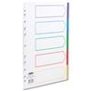 Concord Subject Dividers Polypropylene Multicolour Tabbed - 66099