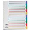 Concord Subject Dividers Polypropylene Multicolour Tabbed - 66199