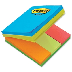 Post-it® Multi Notes Cube 4 Notes in 1 76x76mm Various Colours Ref 2028A