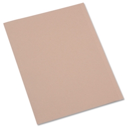 5 Star Square Cut Folder Recycled Pre-punched 250gsm A4 Buff [Pack 100]