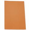 5 Star Square Cut Folder Recycled Pre-punched 250gsm A4 Orange [Pack 100]