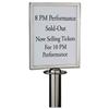 Sign Holder Polished Stainless Steel for Classic Rope - RS-SIGN-A4PC