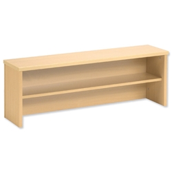 Sonix Modular Reception Desk Riser / Top Box W1200xD300xH370mm Maple