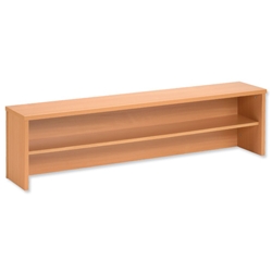 Sonix Modular Reception Desk Riser / Top Box W1600xD300xH370mm Beech