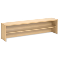 Sonix Modular Reception Desk Riser / Top Box W1600xD300xH370mm Maple