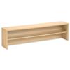 Sonix Modular Reception Desk Riser / Top Box W1600xD300xH370mm Maple
