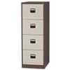 Trexus Filing Cabinet 4 Drawer Brown and Cream - 394984