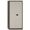 Trexus Steel Storage Cupboard Brown and Cream - 395025