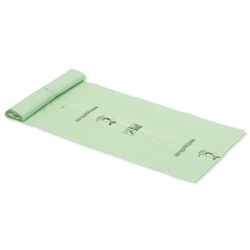 Refuse Sacks Compostable 30 Litre Capacity W300xD570xH590 Potato Starch Ref BIOVEU20C [Roll 20]