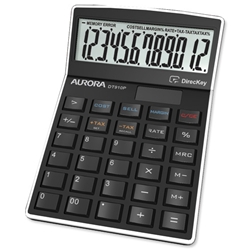 Aurora DT910P Small Desk Calculator 12 Digit Tax Keys Ref DT910P - Item image