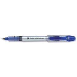 5 Star Rollerball Pen Liquid Ink 0.7mm Tip 0.5mm Line Blue [Pack 12]