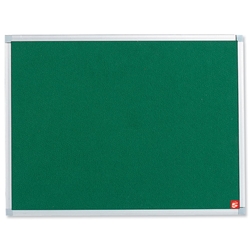 5 Star Noticeboard with Fixings and Aluminium Trim W900xH600mm Green