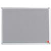 5 Star Noticeboard with Fixings and Aluminium Trim W900xH600mm Grey