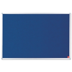 5 Star Noticeboard with Fixings and Aluminium Trim W1200x900mm Blue