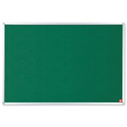 5 Star Noticeboard with Fixings and Aluminium Trim W1200xH900mm Green