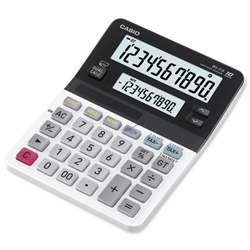 Casio Small Dual Display Desktop Calculator Battery/Solar Power 10 Digit Ref W-Window-Mini