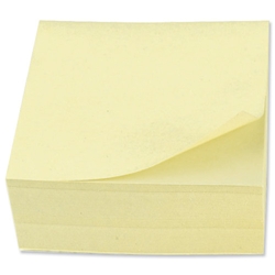 5 Star Re-Move Notes Cube Pad of 320 Sheets 76x76mm Yellow