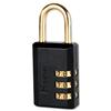 Securikey Combination Padlock 3 Digit Selectable 30mm Black - 647D