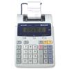 Sharp Calculator Printing Euro Battery/Mains-power 12 Digit 2.1 Lines/sec 170x231x58mm Ref EL1801E