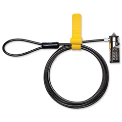 Kensington Ultra Laptop Combination Lock Resettable 10000 Combinations Cable 1800mm Ref K64675EU