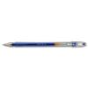 Pilot G107 Gel Ink Pen Ergonomic Grips 0.7mm Tip 0.5mm Line Blue Ref BLG10703 [Pack 12]