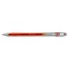 Pilot G107 Gel Ink Pen Ergonomic Grips 0.7mm Tip 0.5mm Line Red Ref BLG10702 [Pack 12]