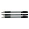 Pilot BPS GP Ball Pen Rubberised Grip Medium 1.0mm Tip 0.4mm Line Black Ref BPGPM01 [Pack 12]