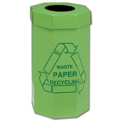 Acorn Green Waste Bin for Recycling Waste Capacity 60 Litres 360x677mm Ref 402565 [Pack 5]