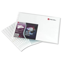 Rexel Nyrex NPR Pocket Multipunched on Short Edge Top-opening A3 Clear Ref 11440 [Pack 10]
