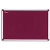 Nobo Euro Plus Noticeboard Felt Aluminium Frame Burgundy - 30125
