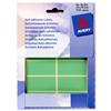 Avery Wallet of Labels 50x25mm Green [324 Labels] - 16-314