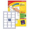 Avery Rectangular Addressing Labels 18 per Sheet White - L7161-40