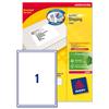 Avery Addressing Labels Laser Jam-free 1 per Sheet 199.6x289.1mm White