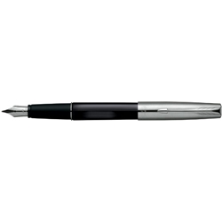 Parker Frontier Fountain Pen Translucent Black with Stainless Steel Nib and Trim Ref S0880950 - Item image