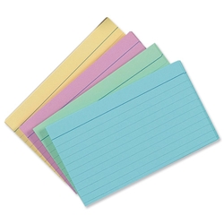 Concord Record Card Smooth 127x76mm Assorted Ref 16099 [Pack 100]