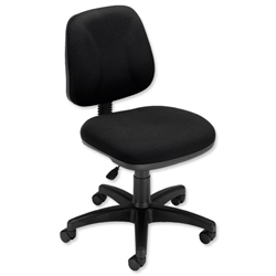Trexus Intro Operators Office Chair Fixed Medium Back H410mm Seat Seat W490xD450xH4300-540mm Black