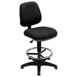 Trexus Intro Medium Back High Rise Chair Seat W490xD450xH650-780mm Black