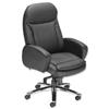 Influx S6 Executive Armchair Leather-look Seat W520xD475xH470-530mm Black Ref 10927-01D