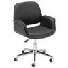 Influx Benna SoHo Office Chair Leather-look Seat W440xD480xH440-540mm Black Ref 10850-02