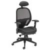 Influx Amaze Mesh Chair with Head Rest Black - 11186-01Blk