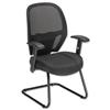 Influx Amaze Visitors Chair Mesh Seat W520xD520xH430mm - 11186-04Blk