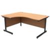 Trexus Contract Radial Desk Left Hand Graphite Legs - 414743