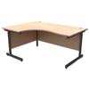 Trexus Contract Radial Desk Left Hand Graphite Legs - 414751