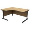 Trexus Contract Radial Desk Left Hand Graphite Legs - 414768